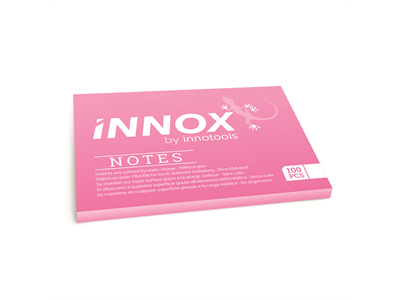 Viestilappu Innox Notes S 70x50mm Pinkki - Viestilaput, muistilaput, kuutiot - 236860 - 1