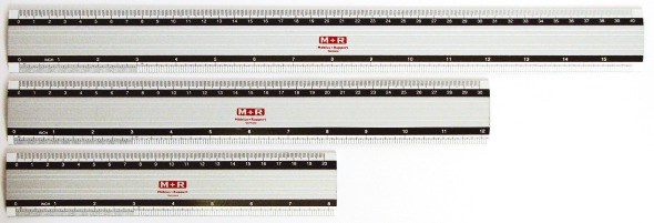 Viivain alumiini M+R 30cm - Viivaimet, harpit - MOR1830 - 1