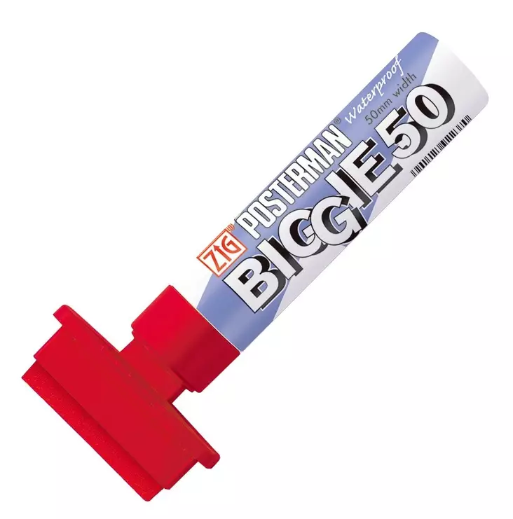 ZIG Posterman Biggie 50mm Punainen - Lasitaulutussit, liidut - ZIG150020 - 1