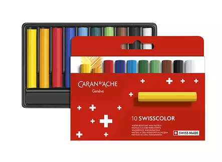 Vahaliitu CARAN DACHE Swisscol.10 väriä - Taidekynät - 79711 - 1