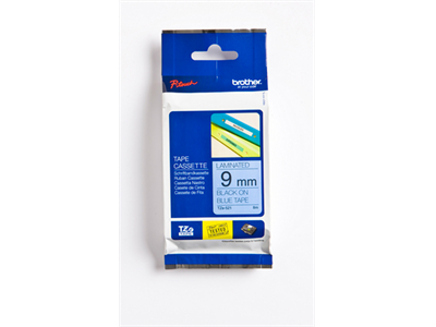 Brother TZ-521 9mm sin/musta teksti - Brother tarrakirjoittimet ja tarrateipit - TZ-521 - 1