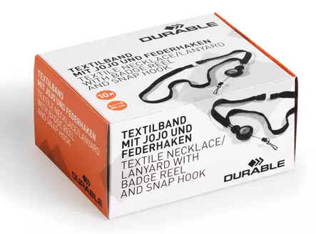 Kaulanauha Jojo Durable 8223 musta 10 kpl - Nimikortit, kongressineulat, kaulanauhat - 822301 - 3