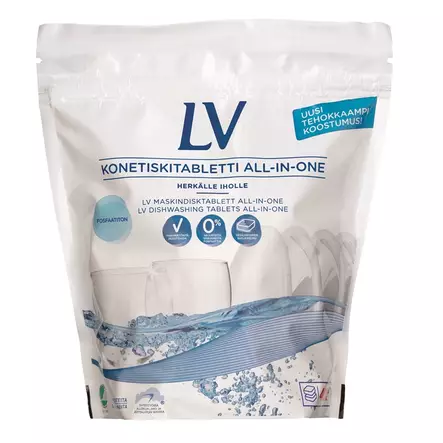 Konetiskitabletti LV All-In-One 40 kpl - Astianpesu - 264101 - 3