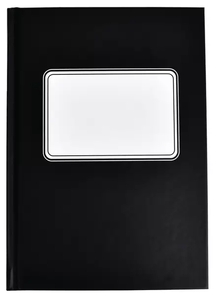 Konttorikirja A5/192 ruudutettu 7x7mm musta - Muisti- ja konttorikirjat - 12361 - 1