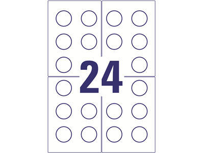 Lasertarra Avery L7806-10 Void Ø30 mm tarkastustarra - Tarrat, kalvot ja etiketit - 225241 - 1