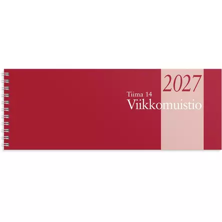 Pöytäkalenteri 2027 Tiima 14 Viikkomuistio - Muistikirjat - 10171 - 1