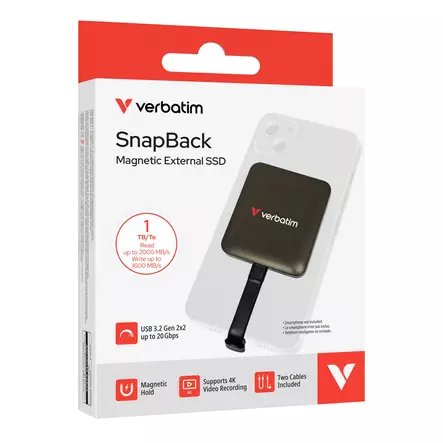 SnapBack SSD 1TB USB-C Mocha Metallic - Muistitikut, CD-, DVD-levyt - 32061 - 1