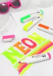 Faber-Castell Neon tekstiilikynä 4 värin sarja blister - Merkkauskynät, -tussit - 159591 - 3
