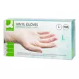 Vinyylikäsine Q-C Koko L 100kpl/pkt - Siivous-,  suojakäsineet - 700001 - 1