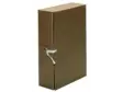 Arkistokotelo A4 nappi/nauha 8cm ruskea - Arkistointi - 200011 - 1