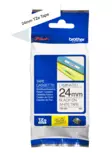 Brother TZe251 24mm valk/musta tarrakasetti - Brother tarrakirjoittimet ja tarrateipit - TZ-251 - 1