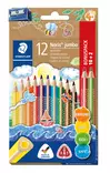 Coloured pencil Noris Jumbo triangular ass (10+2) - Värityskynät - STA128NC12P1 - 1