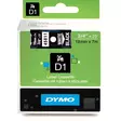 Dymo 19mm musta/valk tarrakasetti - Dymo tarrakirjoittimet ja tarrateipit - 45811 - 1