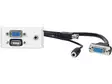 Outlet Panel VGA/ 3,5mm/USB2.0 - Wall Connection - WI221271 - 1