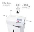Paperintuhooja HSM Shredstar X6pro 2x15 ristiinleikkaava P5 - Paperintuhoojat - 1046111 - 2