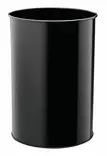 Roska-astia Durable Metal 30L pyöreä musta - Paperikorit, roskakorit - 330301 - 1
