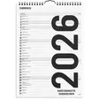 Seinäkalenteri 2026 Black and white 2 kolumner - Seinäkalenterit - 398111 - 1