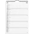 Seinäkalenteri 2026 Black and white 2 kolumner - Seinäkalenterit - 398111 - 2