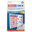Tesa® kiinnitystarra XL uudelleenkäytettävä kirkas, 1 kpl=36 tarraa - Liimat, liimarollerit - 10076841 - 1