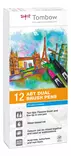 Tombow ABT Dual Brush 12P-1 Basic (12) - Taidekynät - TOM11121 - 1