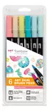 Tombow ABT Dual Brush 6P-4 Candy (6) - Taidekynät - TOM11071 - 1