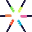Tombow Brush pen Fudenosuke hard neon ass (6) - Kalligrafiakynät - TOM13121 - 3
