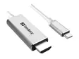 USB-C to HDMI Cable, Silver (2m) - Laturit ja varavirtalähteet - 136-21 - 1