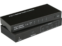 4 to 1 Optical Audio Switcher - Audiokaapelit - MC-OPSW41 - 1