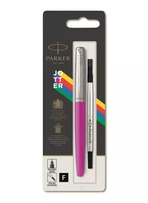 Kuulakärkikynä Parker Jotter Magenta F musta muste - Kuivamustekynät - 2096891 - 1