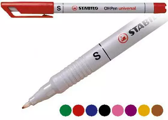 Merkkauskynä Stabilo 0,7 vesiliukoinen musta - Merkkauskynät, -tussit - 39321 - 1