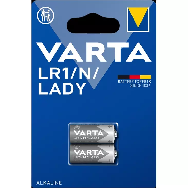 Paristo Varta Alkaline Special LR1 2kpl - Paristot, varavirtalähteet - 395051 - 1