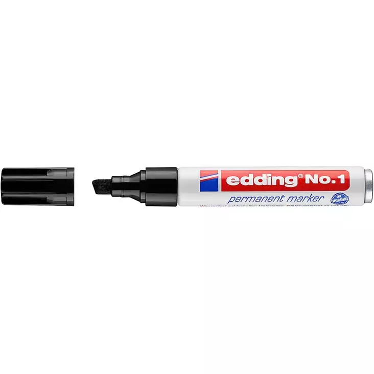 Merkintäkynä edding No.1 pysyvä musta - Merkkauskynät, -tussit - 451111 - 1