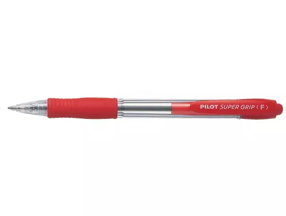 Kuulakärkikynä Pilot Super Grip 0,7 fine punainen - Kuivamustekynät - 68961 - 1