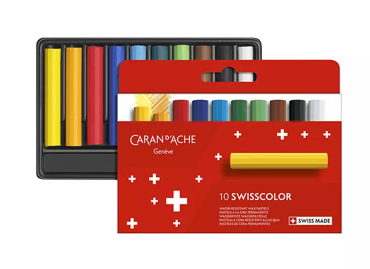 Vahaliitu CARAN DACHE Swisscol.10 väriä - Taidekynät - 79711 - 1