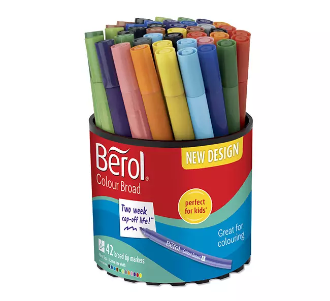 Huopakynä Berol värilajitelma /42 - Merkkauskynät, -tussit - 89921 - 1