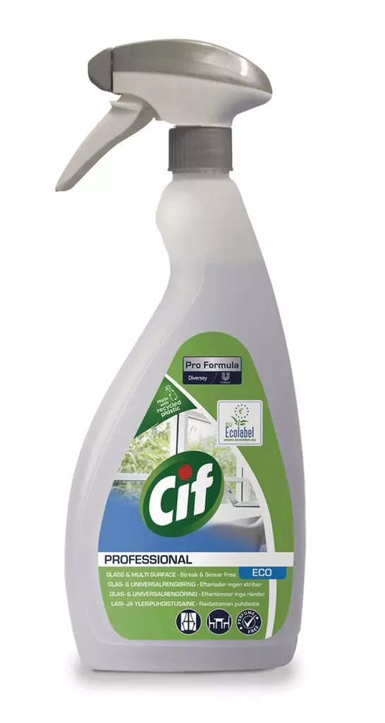 Cif Professional Eco yleis- ja lasinpuhdistusaine spray 750ml - Pesu- ja puhdistusaineet - 9302281 - 1