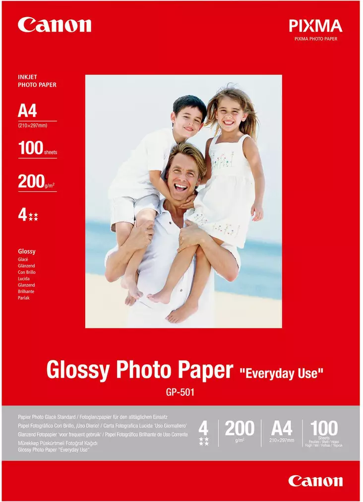 A4 Canon GP-501 glossy photo 200g (100) - Valokuva- ja erikoispaperit - 0775B001 - 2