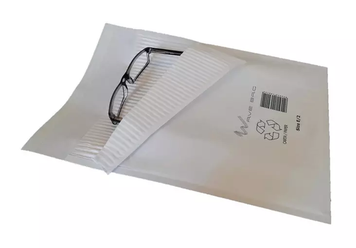 Aaltopussi 8H 27x36cm valkoinen - Postituspussit- ja pakkaukset - 483341 - 2