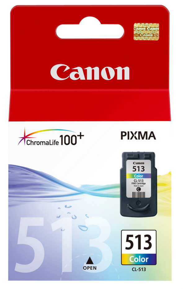 Canon CL-513 3-väri 350s Pixma MP240/260/480 - Canon mustesuihkupatruunat - 2971B001 - 1