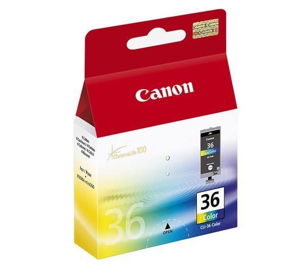 Canon CLI-36 3-väri Pixma iP100/iP110/mini260 - Canon mustesuihkupatruunat - 1511B001 - 1