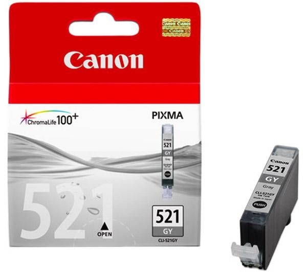 Canon CLI-521GY harmaa väripatruuna - Canon mustesuihkupatruunat - 2937B001 - 1