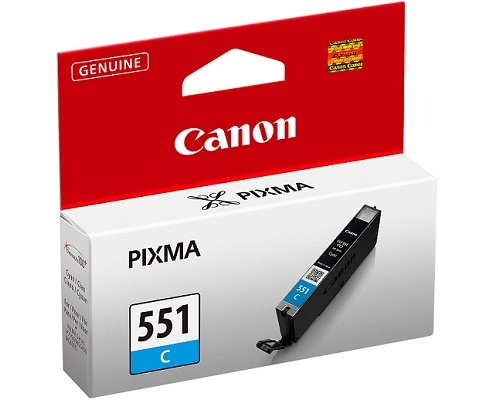Canon CLI-551C, Cyan, Pixma iP7250,MG5450/6350 - Canon mustesuihkupatruunat - 6509b001 - 1