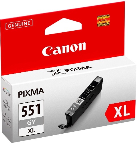 Canon CLI-551GY XL harmaa mustepatruuna 11ml 275s. - Canon mustesuihkupatruunat - 6447B001 - 1