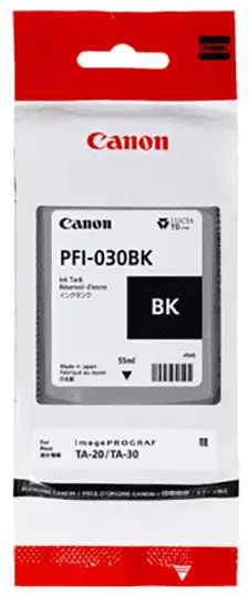 Canon PFI-030BK / 3489C001 Black - Canon mustesuihkupatruunat - 3489C001 - 1