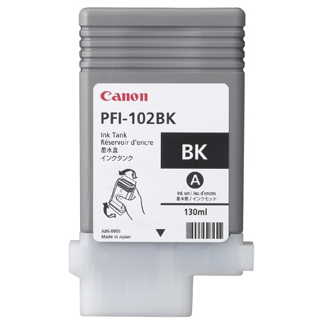 Canon PFI-102Bk musta IPF 500/600/700 - Canon mustesuihkupatruunat - 0895B001 - 1