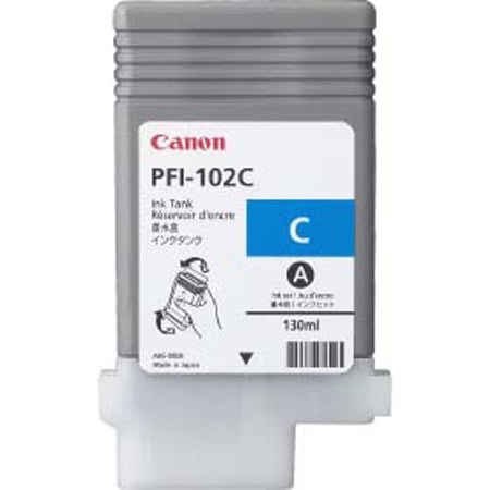 Canon PFI-102C cyan IPF 500/600/700 - Canon mustesuihkupatruunat - 0896B001 - 1