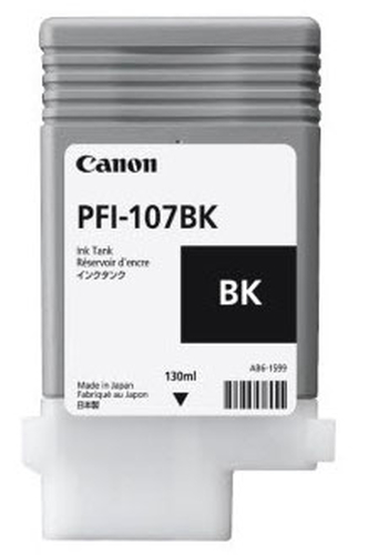 CANON PFI-107BK musta 130ml - Canon mustesuihkupatruunat - 6705B001 - 1