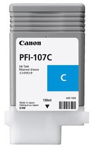 CANON PFI-107C cyan 130ml - Canon mustesuihkupatruunat - 6706B001 - 1