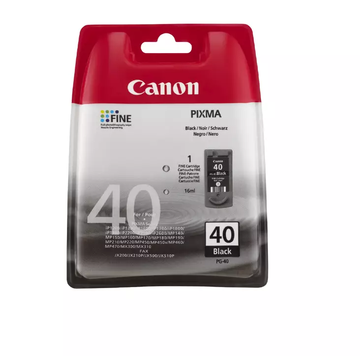Canon PG-40 musta - Canon mustesuihkupatruunat - 0615B001 - 1