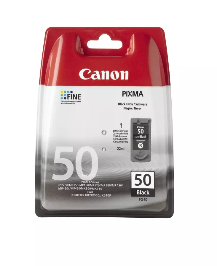 Canon PG-50 musta - Canon mustesuihkupatruunat - 0616B001 - 1